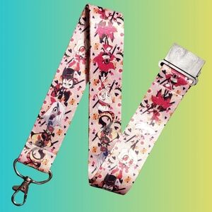 Hazbin Hotel Lanyard - Breakaway Clip & Lobster Claw Hook (Alastor‎ Charl…